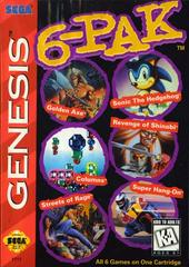 An image of the game, console, or accessory 6-Pak [Cardboard Box] - (CIB) (Sega Genesis)