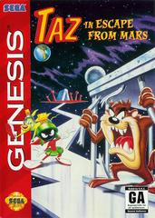 An image of the game, console, or accessory Taz in Escape from Mars [Cardboard Box] - (CIB) (Sega Genesis)