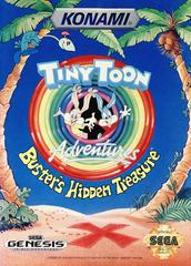 An image of the game, console, or accessory Tiny Toon Adventures Buster's Hidden Treasure [Cardboard Box] - (CIB) (Sega Genesis)