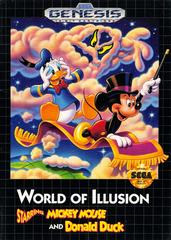 An image of the game, console, or accessory World of Illusion [Cardboard Box] - (CIB) (Sega Genesis)