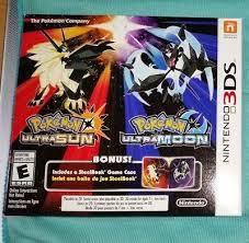 An image of the game, console, or accessory Pokemon Ultra Sun & Pokemon Ultra Moon [Steelbook Edition] - (CIB) (Nintendo 3DS)