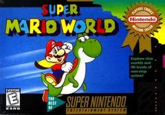 An image of the game, console, or accessory Super Mario World [Player's Choice] - (CIB) (Super Nintendo)