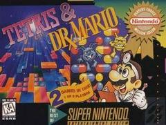 An image of the game, console, or accessory Tetris and Dr. Mario [Player's Choice] - (LS) (Super Nintendo)