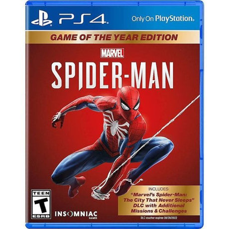 An image of the game, console, or accessory Marvel Spiderman [Game of the Year] - (Sealed - P/O) (Playstation 4)