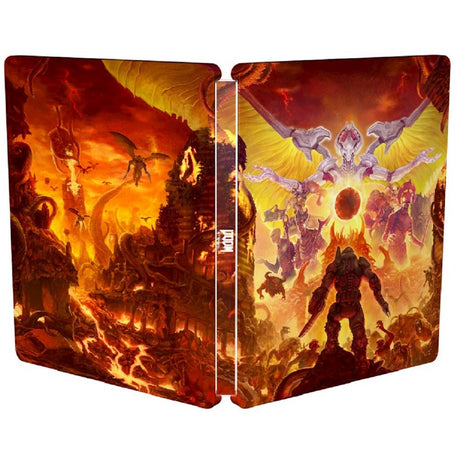 An image of the game, console, or accessory Doom Eternal Steelbook Edition - (CIB) (Xbox One)