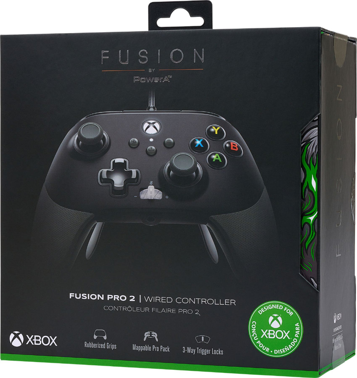 PowerA - Controlador con cable FUSION Pro 2 exclusivo para Xbox Series X|S - Midnight Shadow - (Sellado - P/O) (Xbox Series X)