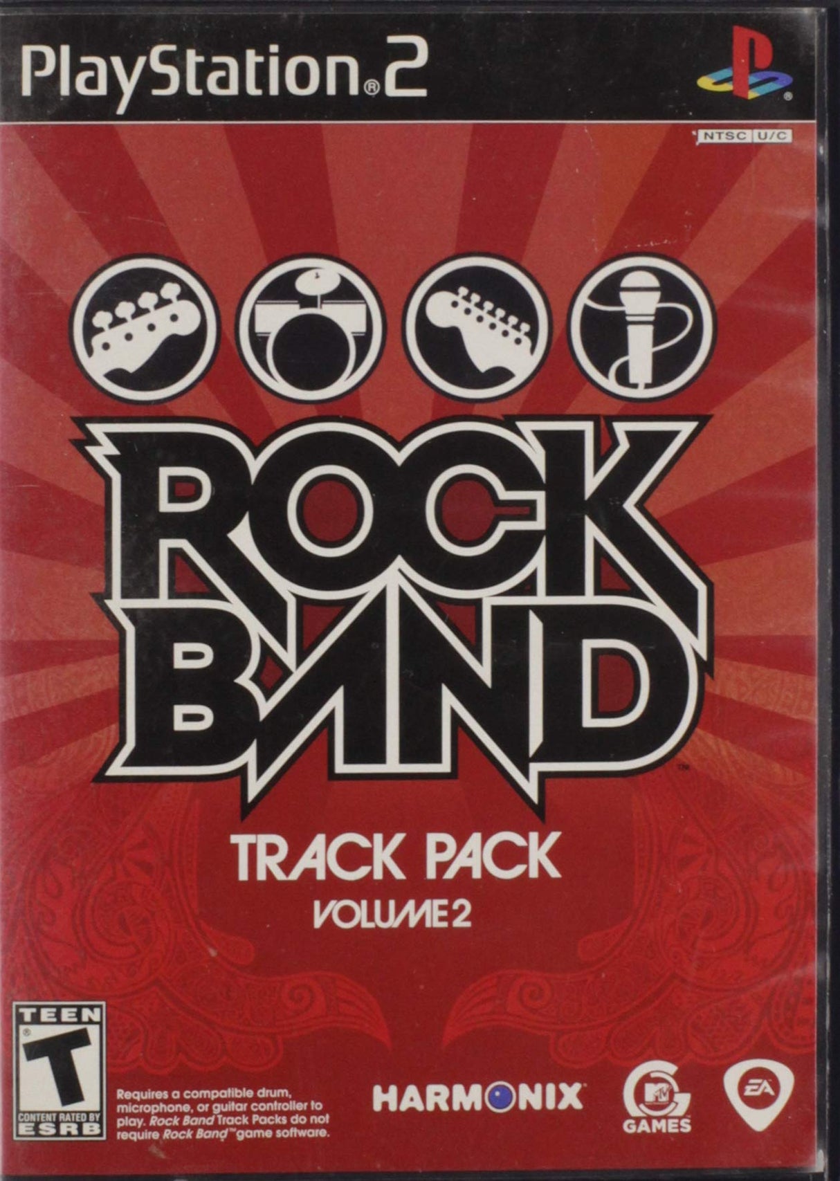 An image of the game, console, or accessory Rock Band Track Pack Volume 2 - (CIB) (Playstation 2)