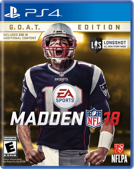 An image of the game, console, or accessory Madden NFL 18 GOAT Edition - (CIB) (Playstation 4)