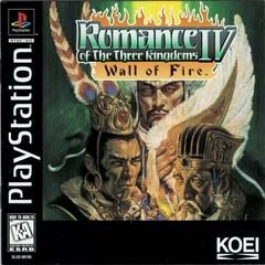 An image of the game, console, or accessory Romance of the Three Kingdoms IV Wall of Fire - (CIB) (Playstation)