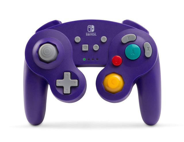 An image of the game, console, or accessory PowerA - GameCube Style Wireless Controller for Nintendo Switch - Wireless:  Purple - (LS) (Nintendo Switch)