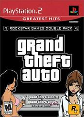 An image of the game, console, or accessory Grand Theft Auto Double Pack - (CIB) (Playstation 2)