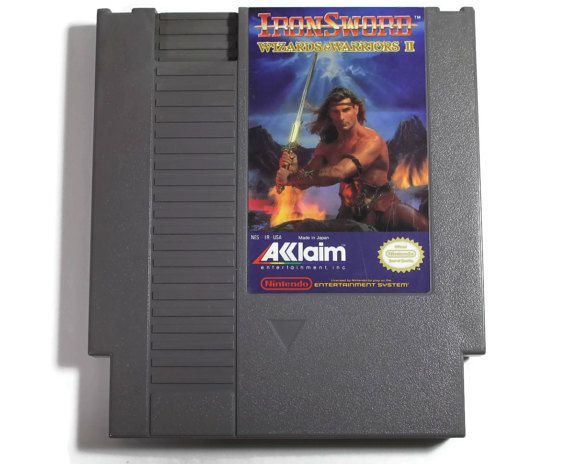 An image of the game, console, or accessory Iron Sword Wizards and Warriors II - (LS) (NES)