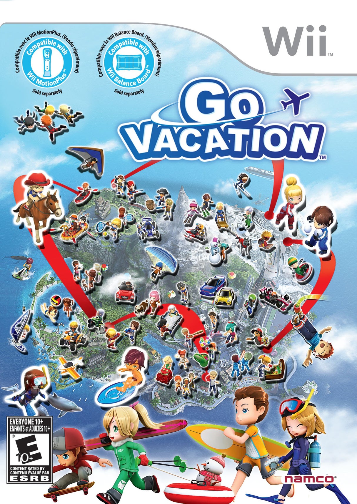 An image of the game, console, or accessory Go Vacation - (CIB) (Wii)