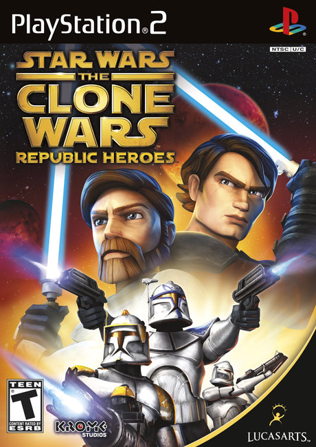 An image of the game, console, or accessory Star Wars Clone Wars: Republic Heroes - (CIB) (Playstation 2)