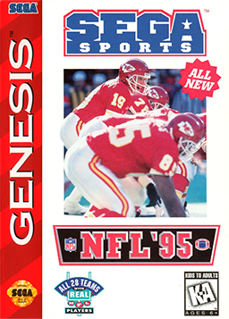 An image of the game, console, or accessory NFL '95 [Cardboard Box] - (CIB) (Sega Genesis)