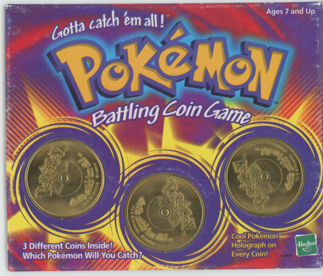 Pokemon Battling Coin Game (Includes 3 Coins)