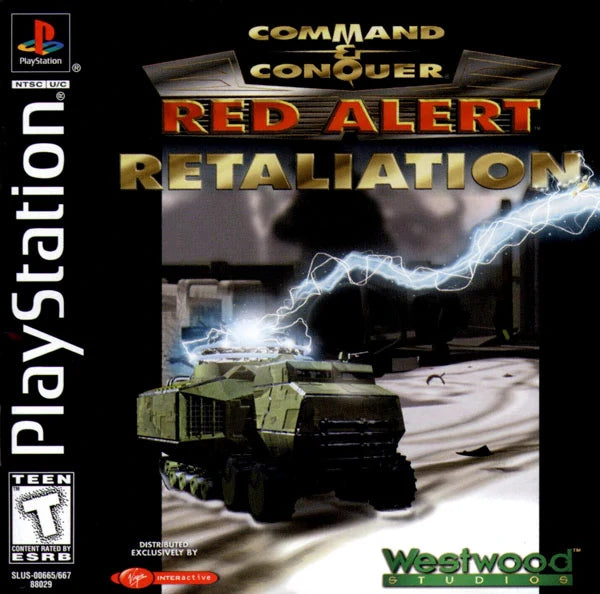 An image of the game, console, or accessory Command and Conquer Red Alert Retaliation - (CIB) (Playstation)