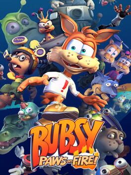 An image of the game, console, or accessory Bubsy Paws on Fire - (CIB) (Playstation 4)