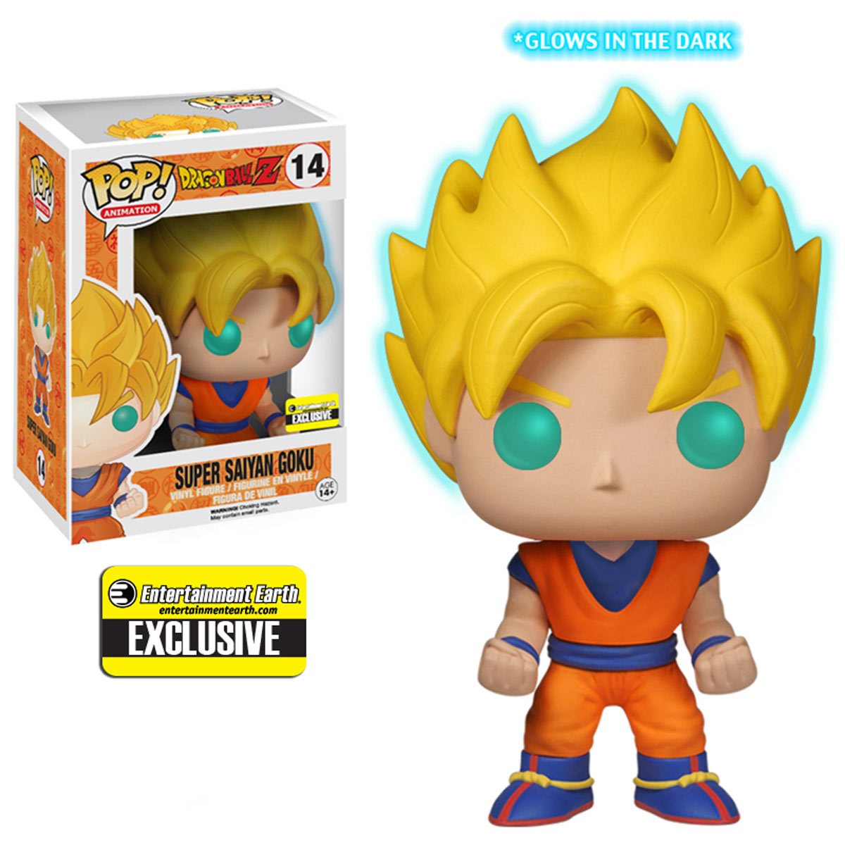 POP Animation Super Saiyan Goku Dragon Ball Z (Glow in the Dark) (Entertainment Earth Exclusive) 14