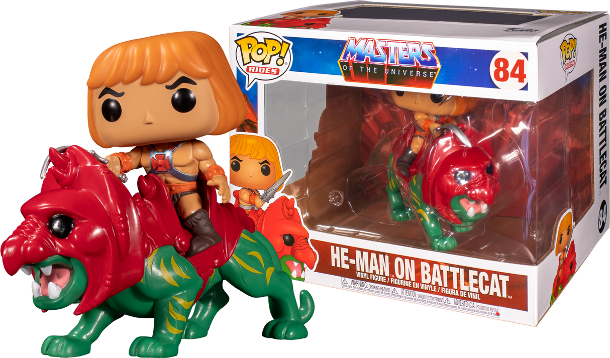 POP monta a He-Man en Battlecat Masters of the Universe 84