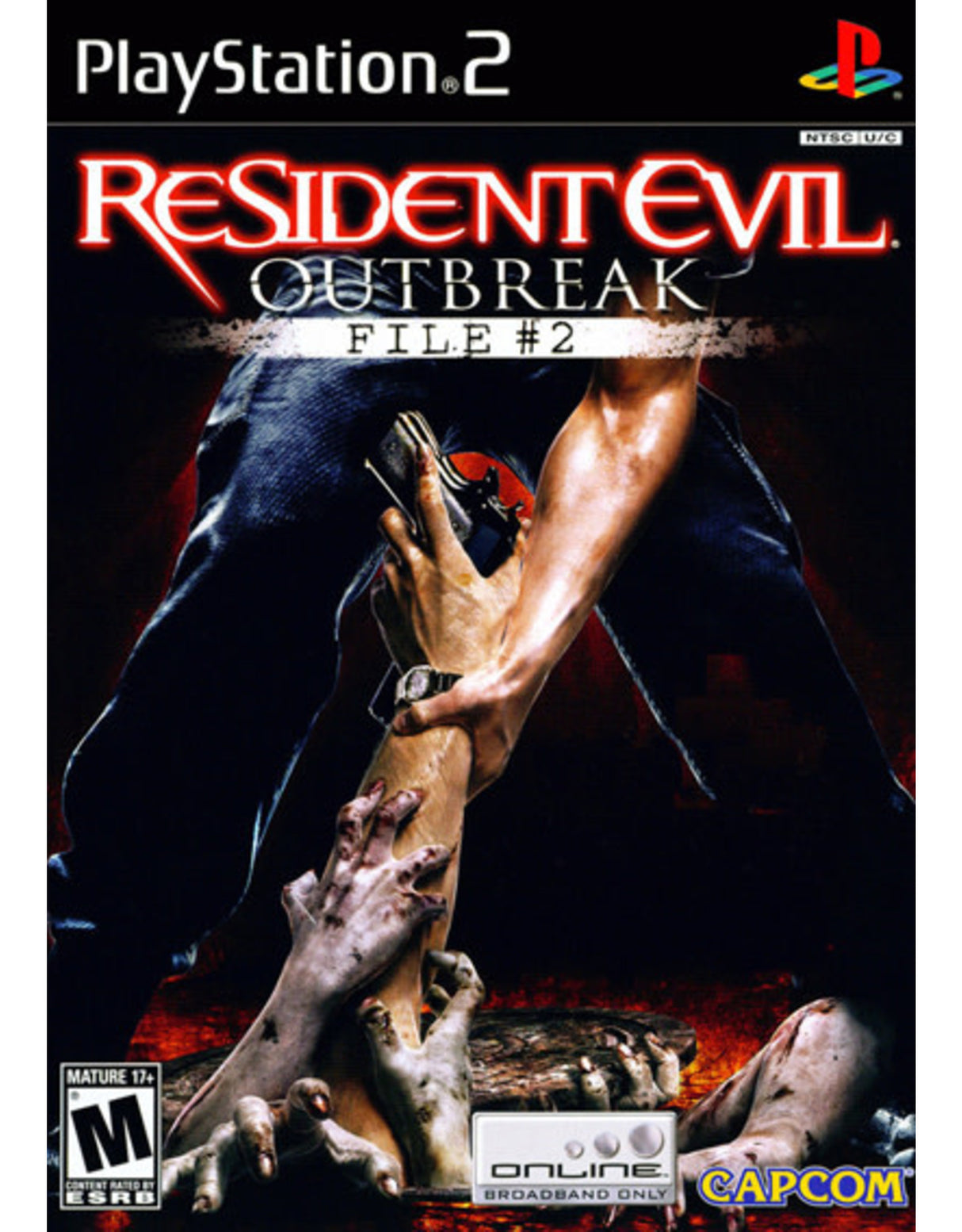 An image of the game, console, or accessory Resident Evil Outbreak File 2 - (Missing Manual) (Playstation 2)