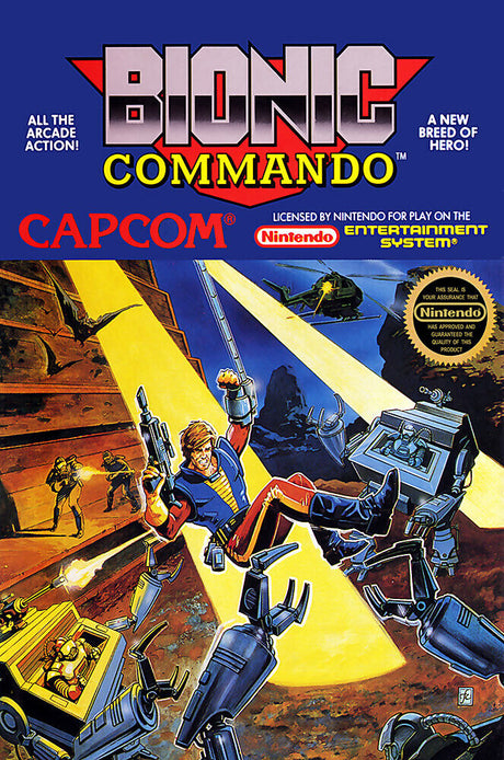 An image of the game, console, or accessory Bionic Commando (no manual) - (CIB) (NES)