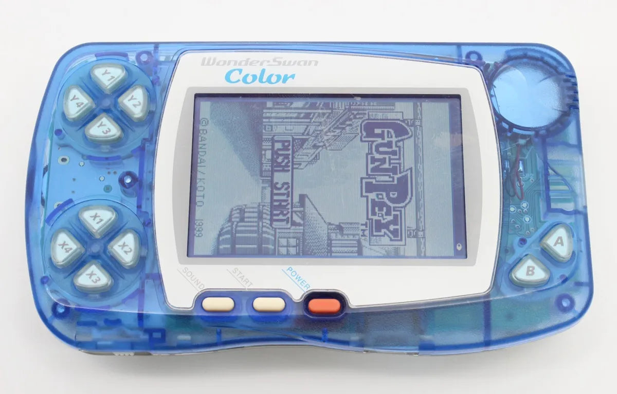 An image of the game, console, or accessory WonderSwan Color Crystal Blue - (LS Flaw) (WonderSwan Color)