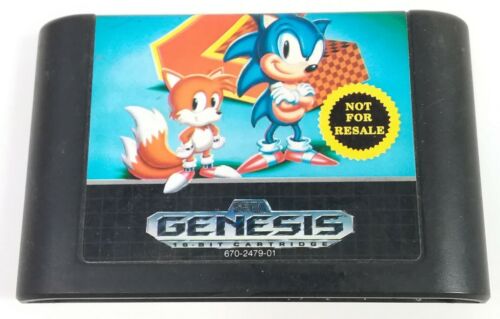 An image of the game, console, or accessory Sonic the Hedgehog 2 [Not for Resale] - (LS) (Sega Genesis)