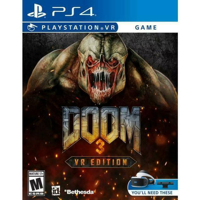 An image of the game, console, or accessory DOOM 3: VR Edition - (CIB) (Playstation 4)