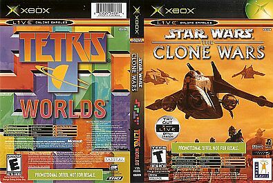 An image of the game, console, or accessory Star Wars Clone Wars/Tetris Worlds - (CIB) (Xbox)